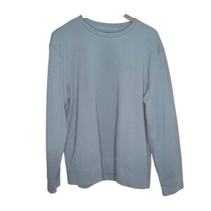 Calvin Klein Long Sleeve Crew Neck Sweatshirt Pullover Athletic Top Blue Mens XL